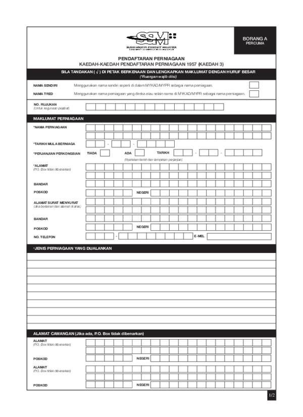 Form A Page 1